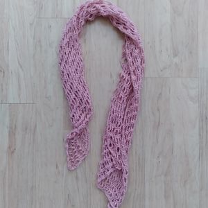 Handmade Crocheted Pink Scarf